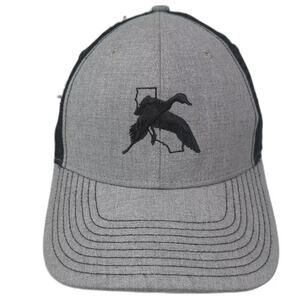 HS Baseball Cap Gray OS California Waterfowl Duck Embroidered Adjustable Hat